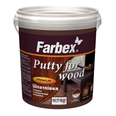 Glet pentru suprafețe din lemn și minerale TM Farbex  stejar-0,7 kg